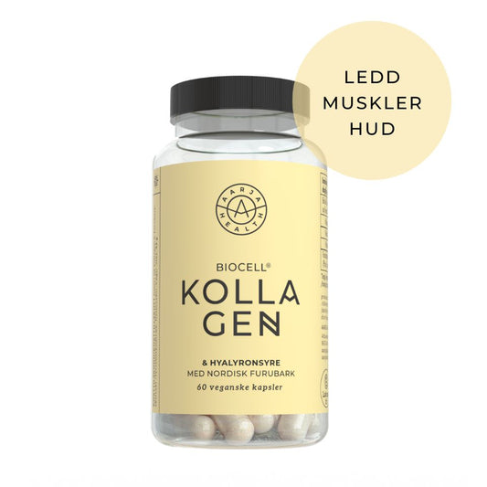 KOLLAGEN 2 + HYALURONSYRE + FURUBARK (Vegan kapsel)